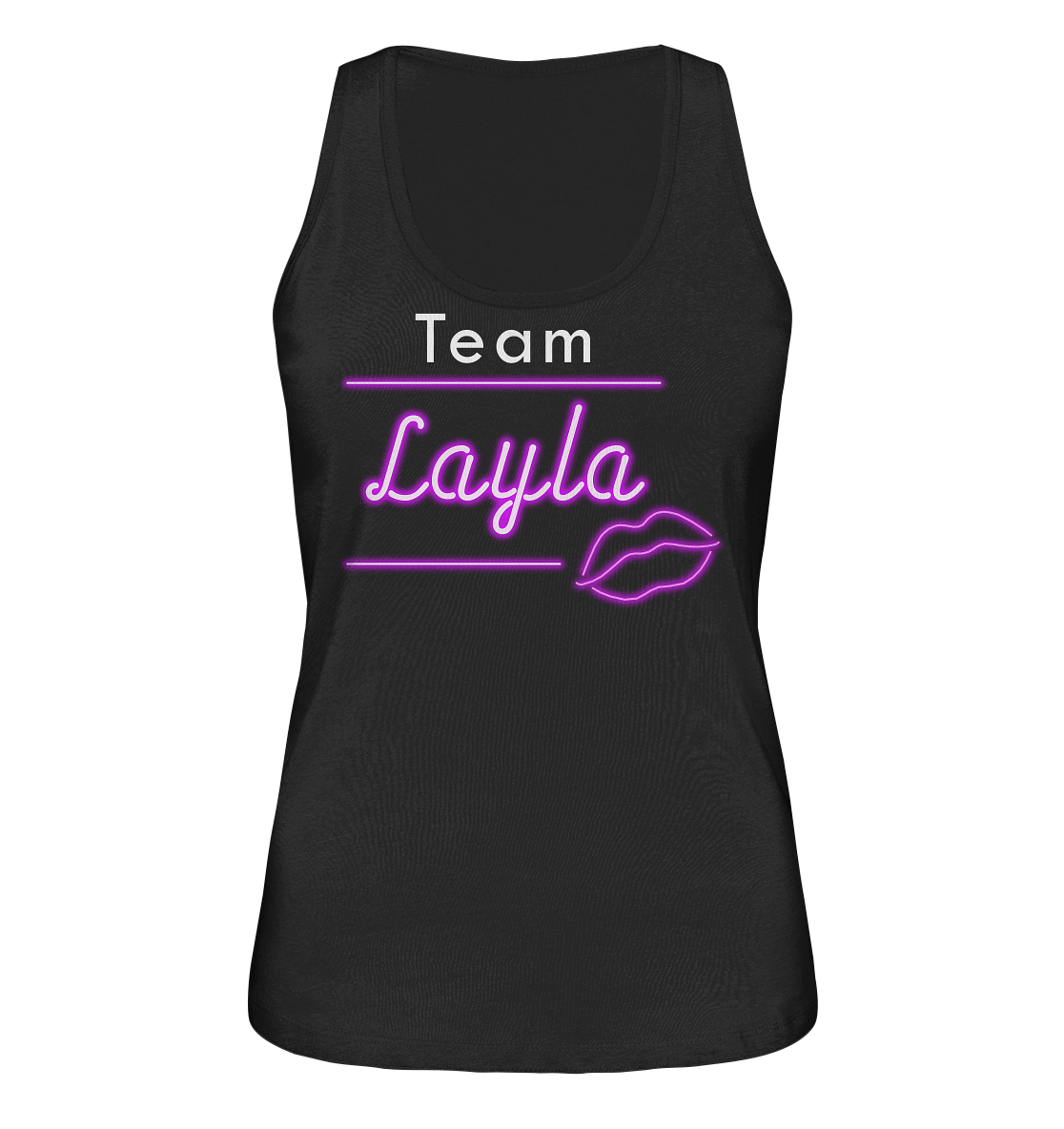 Willkommen im Team “Layla” das ultimative Partyshirt für Mallorca oder Volksfest – Ladies Organic Tank-Top