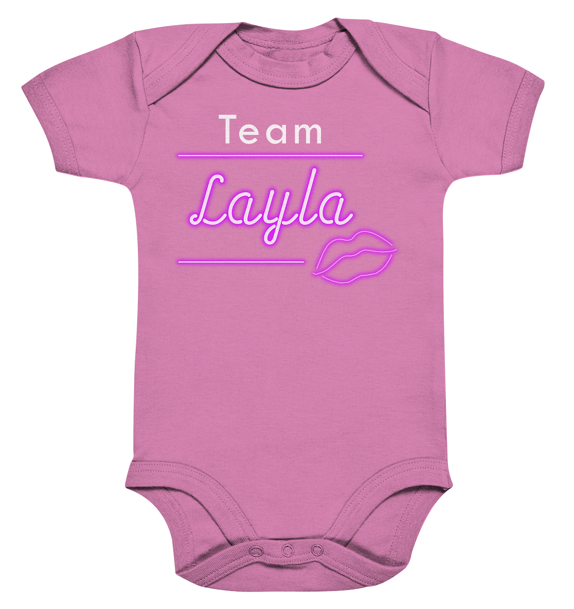 Willkommen im Team “Layla” das ultimative Partyshirt für Mallorca oder Volksfest – Organic Baby Bodysuite