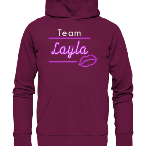 Willkommen im Team "Layla" das ultimative Partyshirt für Mallorca oder Volksfest - Premium Unisex Hoodie